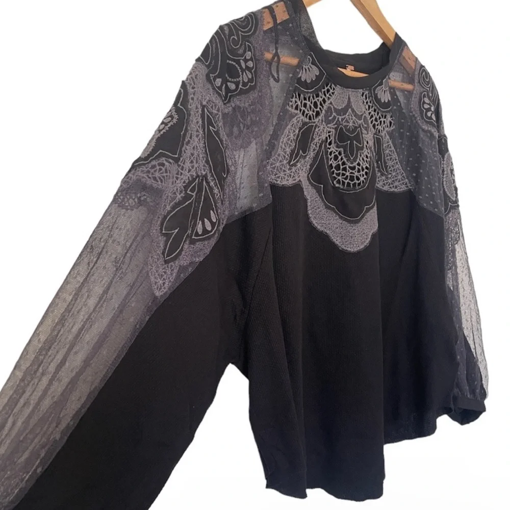 Free People Toni Top Black